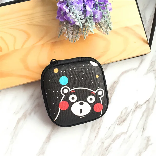 Мультфильм Русалка Принцесса Единорог шаблон сумка для хранения коробка USB кабель-молния сумка чехол жесткий чехол 7,5 см* 7,5 см