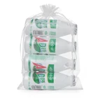 Подарочный пакет из белой органзы, 20x30 см, 100 шт.