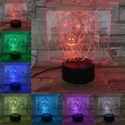 Кавайная собака Лабрадор ретривер 3D лампа Иллюзия Ночник светильник светодиодный многоцветная вспышка выцветает Lampara прикроватный Рождественский подарок