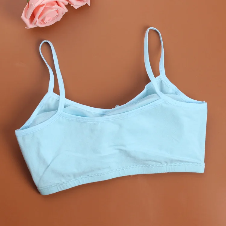 Бюстгальтеры для девочек-подростков Детские без рукавов подростков хлопковое