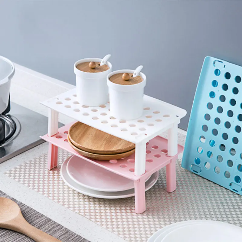 Refrigerator Folding Storage Rack Separator Kitchen Supplies Rrain Racks Microwave Shelf Pots Pans Food Holder Home Tool | Дом и сад