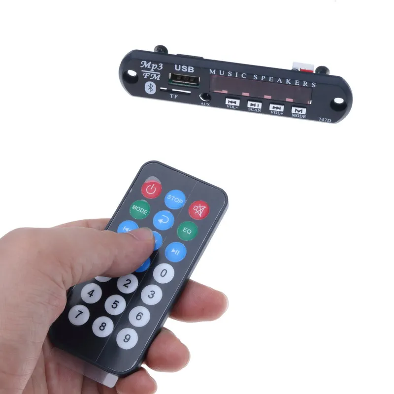DIY автомобильный модуль динамика Bluetooth MP3 Wma декодер плата DC 5V 12V Mp3 Dekoder Decodificador