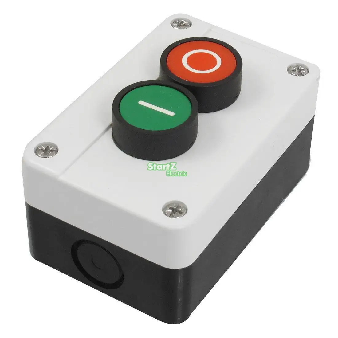

AC 600V 10A Red Green Sign Ignition Momentary Push Button Switch Station N/O N/C
