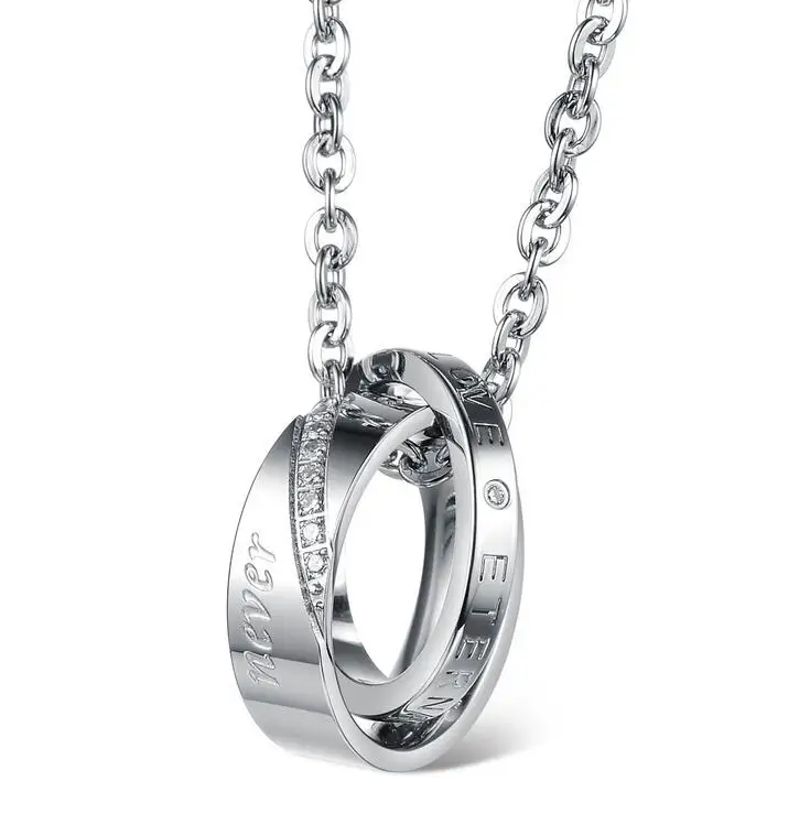 Ювелирные изделия корейский модный дизайн элегантное ожерелье обещания для пары