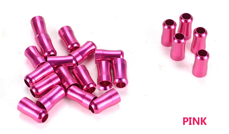 pink 1 метр, 14, 16, 20, складной велосипед, рыбья кость, Велосипедный тормозной кабель, кабель переключения передач для MTB, шоссейный велосипед, алюминиевый сплав, супер гладкий - Color: pink