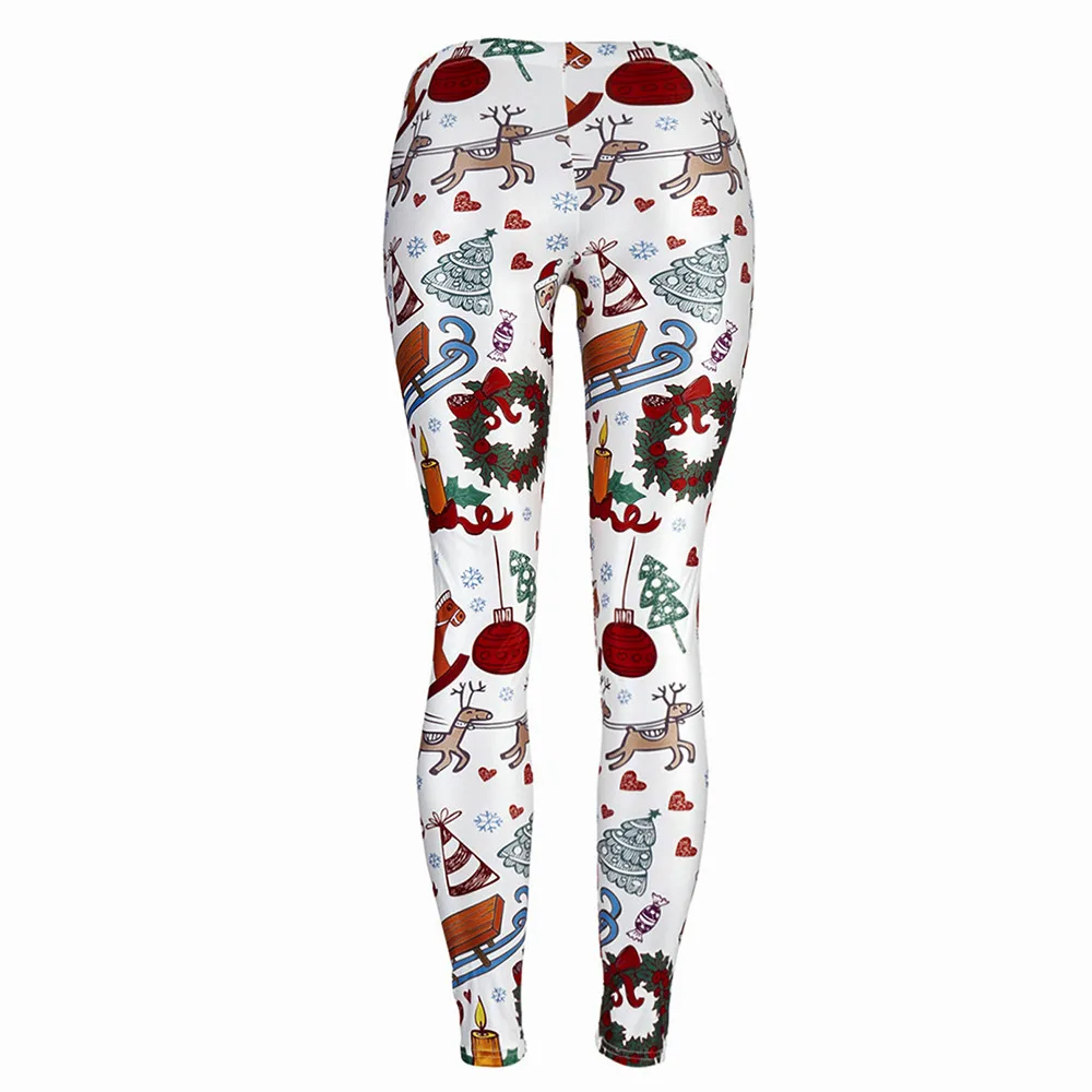 

PLstar Cosmos Santa Claus Leggings Women Plus Size Christmas Bell Cake Leggins Festival Elk Gift Autumn Winter Legging