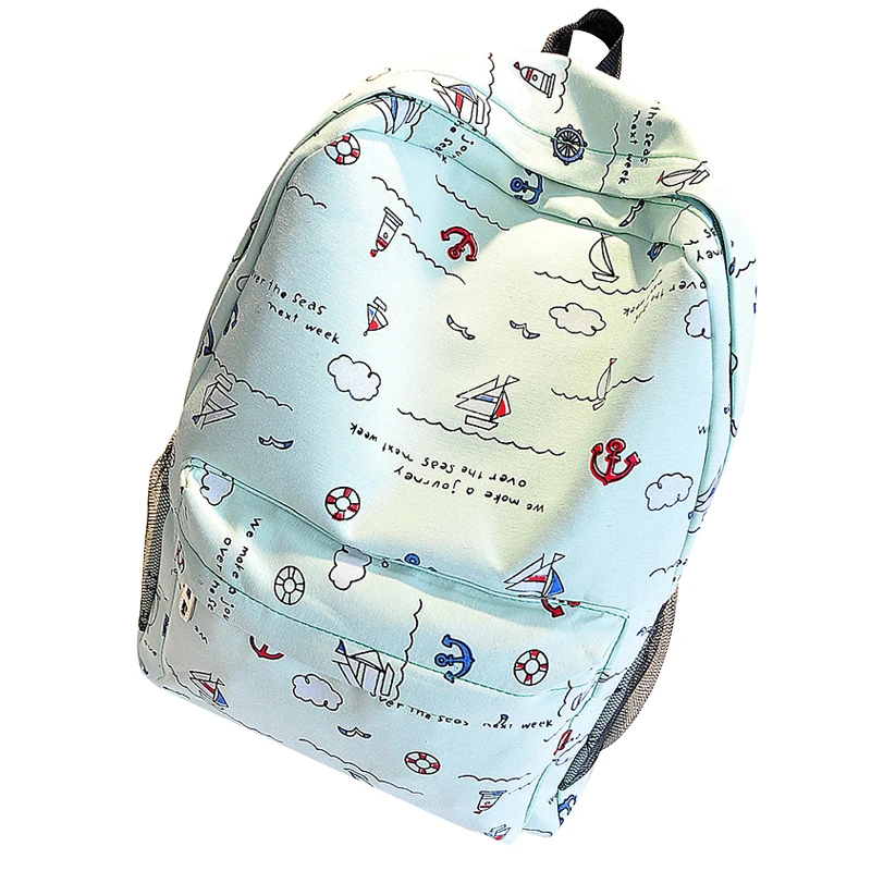 Холщовая Сумка на плечо для женщин школьный ранец в Корейском стиле девочек