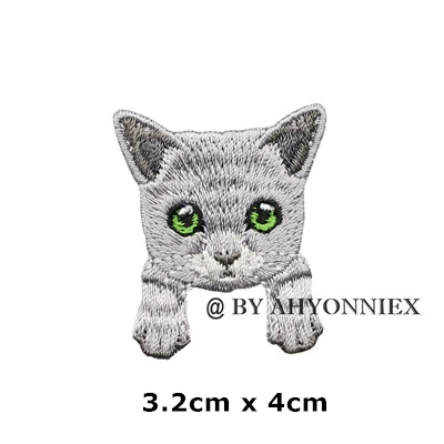 cat H 1 шт. милый Чихуахуа Шиба собака патч детская одежда нашивки рюкзак украшение маленькая аппликация маленькая кошка железная нашивка - Цвет: cat H