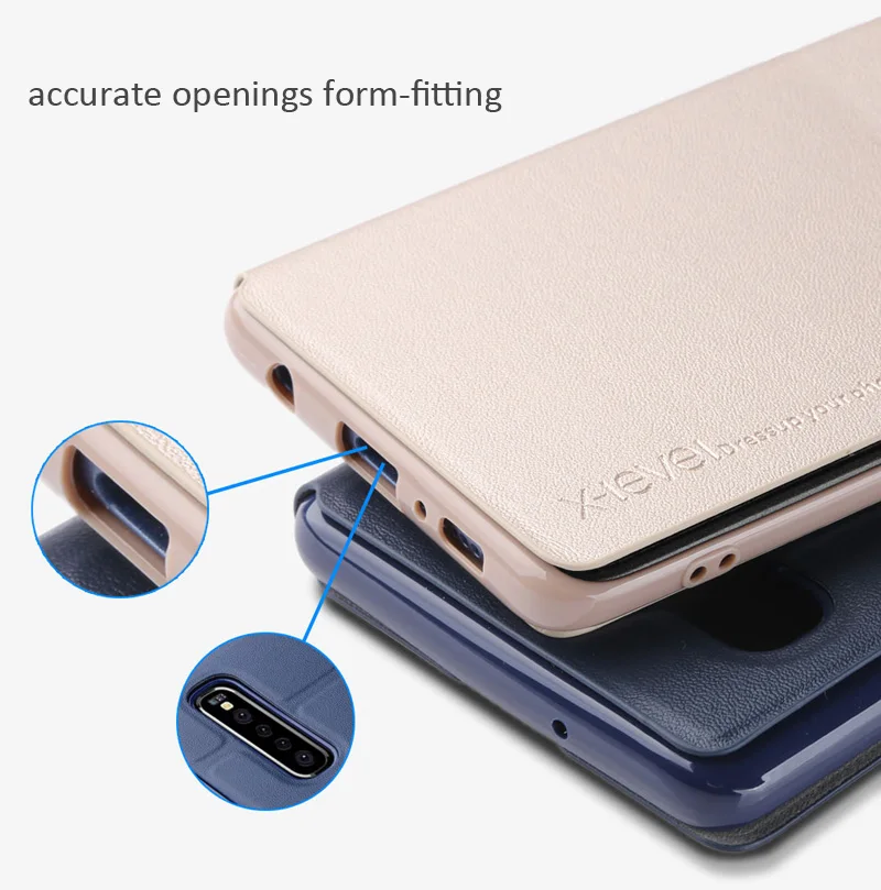 X Level Book Flip PU кожаный чехол для Samsung Galaxy S10 Ультратонкий PLUS + Funda Capa Stand S10e
