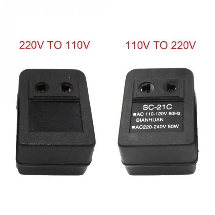AC 220 V до 110 V/110 V до 220 V AC преобразователь напряжения питания 20 W Адаптер дорожный трансформатор регулятор TN99