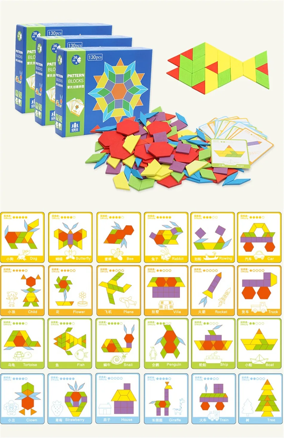 Sukitoy Монтессори головоломка Танграм 3D Puzzle Набор Игрушечные лошадки животного для детей деревянные детей с аутизмом Brinquedos хороший подарок