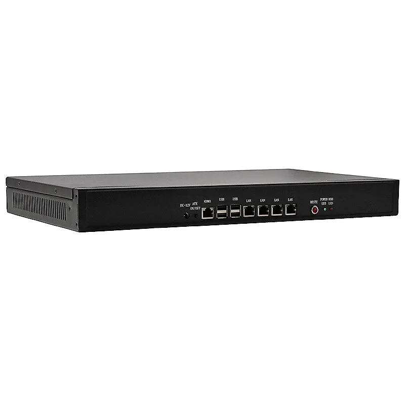 Промышленный ПК 1u с процессором ATOM D2550 встроенный 2 ГБ/4 ГБ ОЗУ 4 * LAN 1 COM USB сетевой