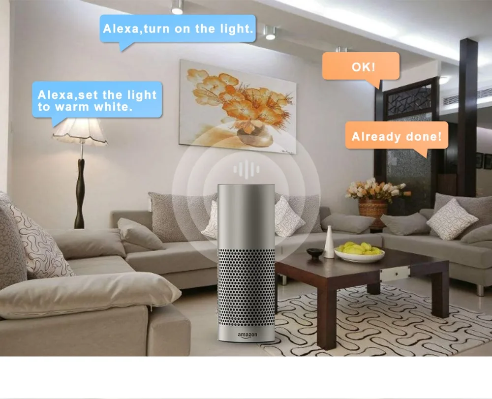 Zigbee rgb светодиодный светильник при свечах приложение умное управление работа с 3,0 шлюз smartthings 4 Вт rgbw теплый белый холодный белый Светодиодный e12 e14 tapy