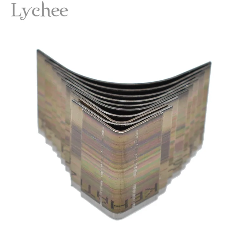 Lychee Life 10 шт./компл. инструменты для перфорации в углу кожевенного ремесла