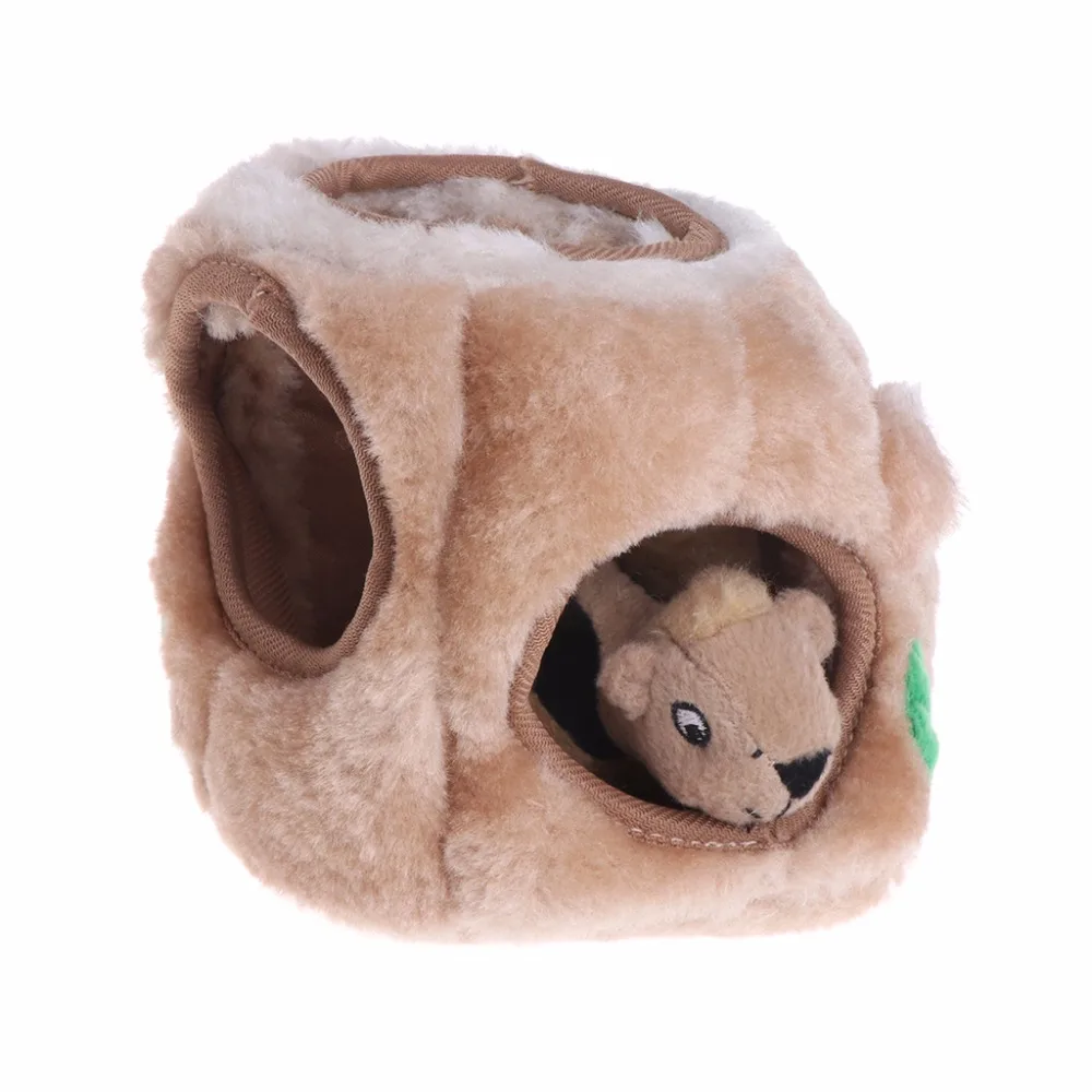 Pet Gog Cat игрушки пищащие три белки спрятать плюшевый писк Игрушка Головоломка собаки снаружи гончая интерактивная игрушка товары для домашних животных