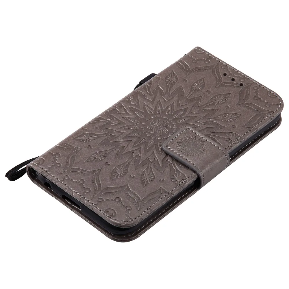 Мода Fundas Флип Подсолнечное бумажник Case для Mototola Moto G5 + Закаленное Стекло Экрана