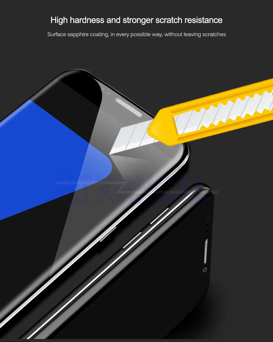 3D изогнутое полное покрытие 9H закаленное стекло для samsung galaxy S7 S7 edge S8 S9 Note Защитная пленка для экрана для samsung S8 S9 Note 8
