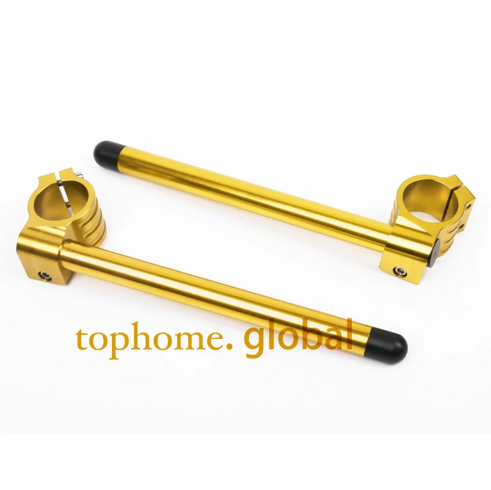 

51mm Gold Color CNC Regular Normal Clip-on Motorcycle Universal Clip Ons Fork Handle Bars handlebars