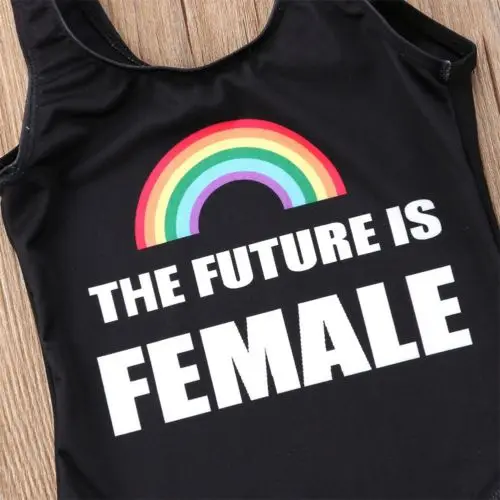 Радужный летний купальник для новорожденных девочек цельное пляжное