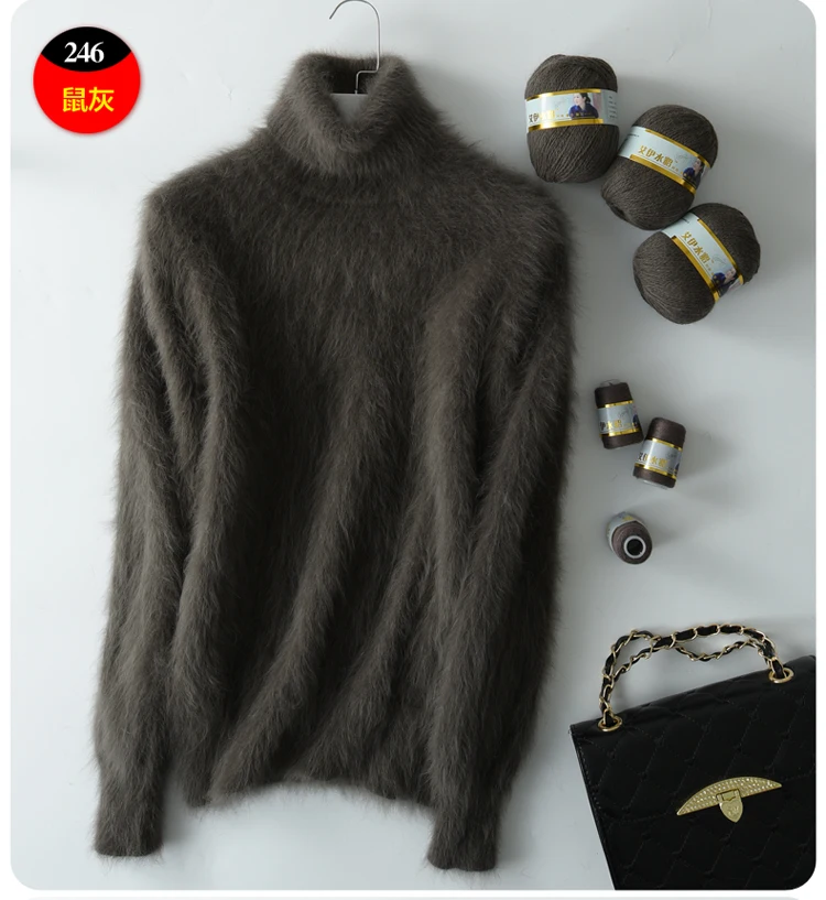 Long Plush Mink Cashmere Yarn Yarn for Knitting Warm Delicate Fluffy Yarn for Hand Sweater Cardigan Hats Soft Yarn for Women Men