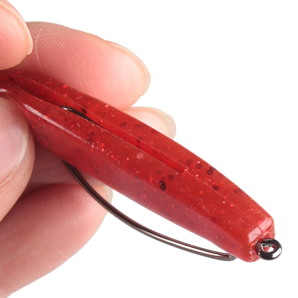 BASSKING 8Pcs 100mm 4.3g Soft Baits Silicone T-tail Artificial Fishing Lure Wobbler Worm for Saltwater/Frshewater Leurre | Спорт и