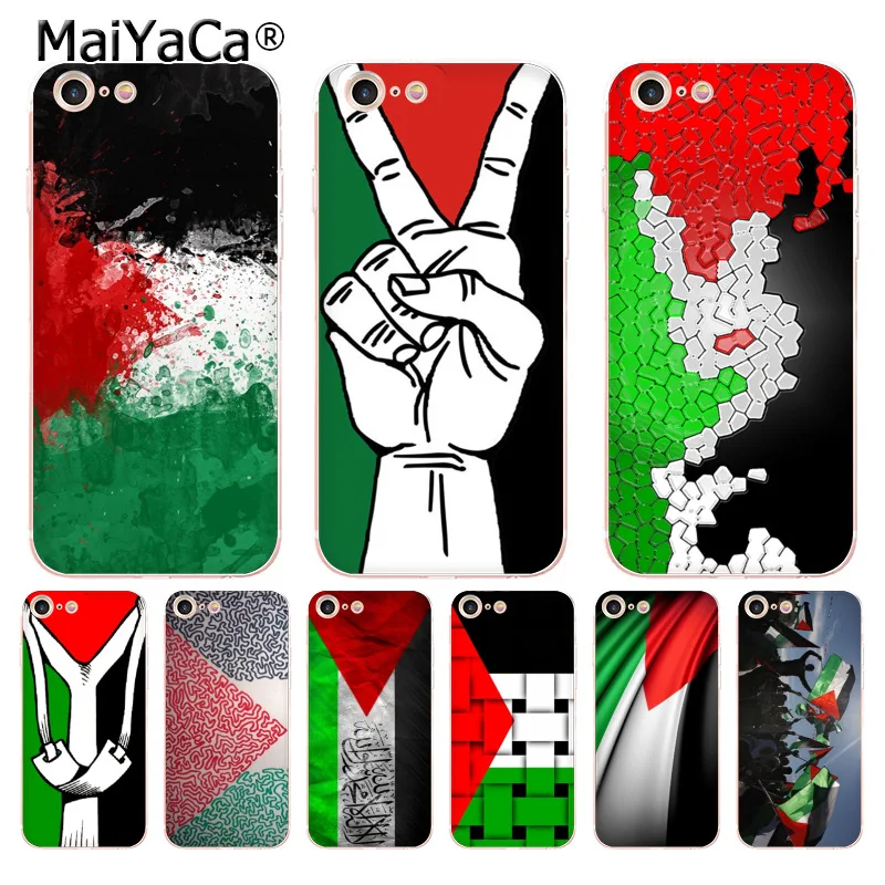 MaiYaCa Palestine Flags Новый разноцветный Роскошный чехол для телефона iPhone 8 7 6 6S Plus X 5 5S SE