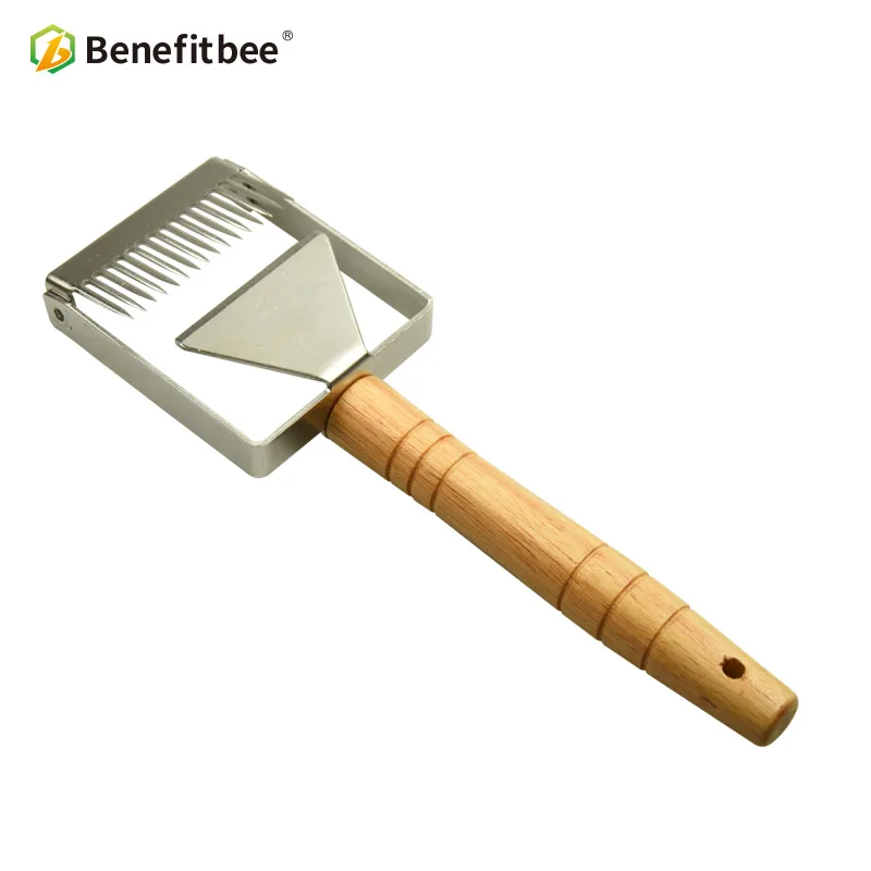 Benefitbee брендовый Регулируемый скребок для пчеловодства инструмент медовый нож из нержавеющей стали медовая расческа инструменты для отжима меда - Цвет: C13-1