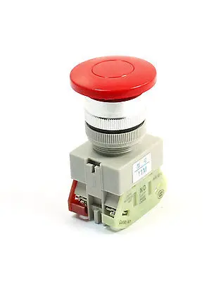 660V Ui 10A Ith DPST Мгновенный Красный гриб головка оператора кнопочный переключатель |