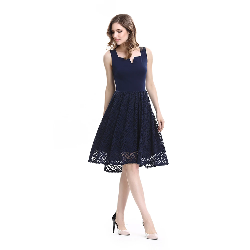 Элегантные женские платья с квадратным v-образным вырезом Вечерние