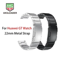 for huawei gt watch 22mm metal strap heavy solid design stainless steel watchband for samsung gear s3 galaxy watch 46mm bracelet