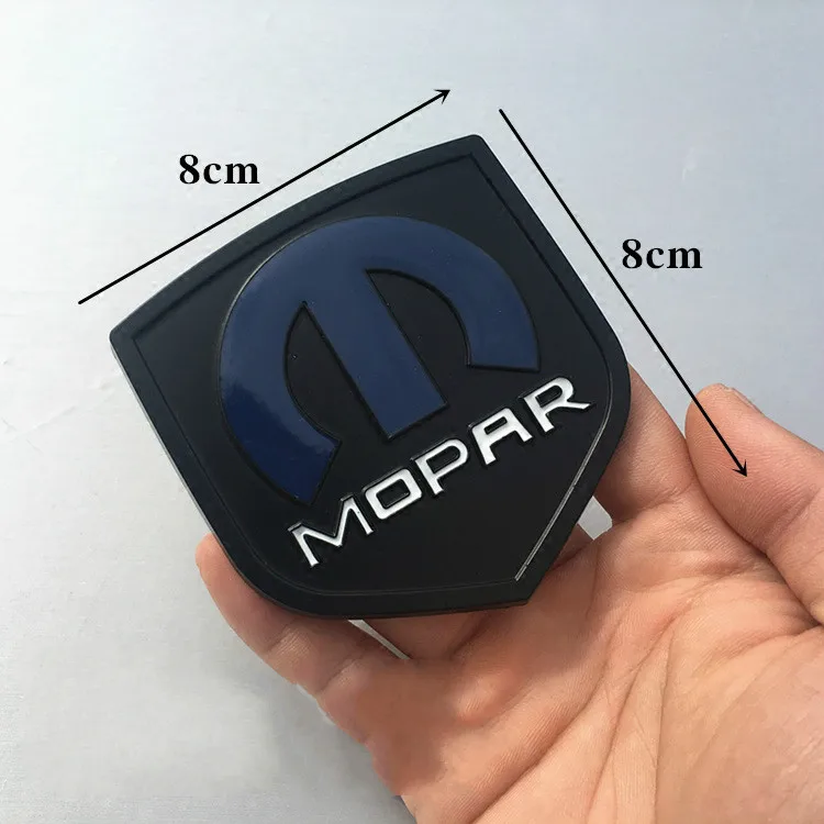 1 шт., 3D металлический щит MOPAR, неправильная металлическая эмблема, Задняя эмблема на багажник, автомобильные наклейки для JEEP Fiat Chrysler, автомобильный Стайлинг