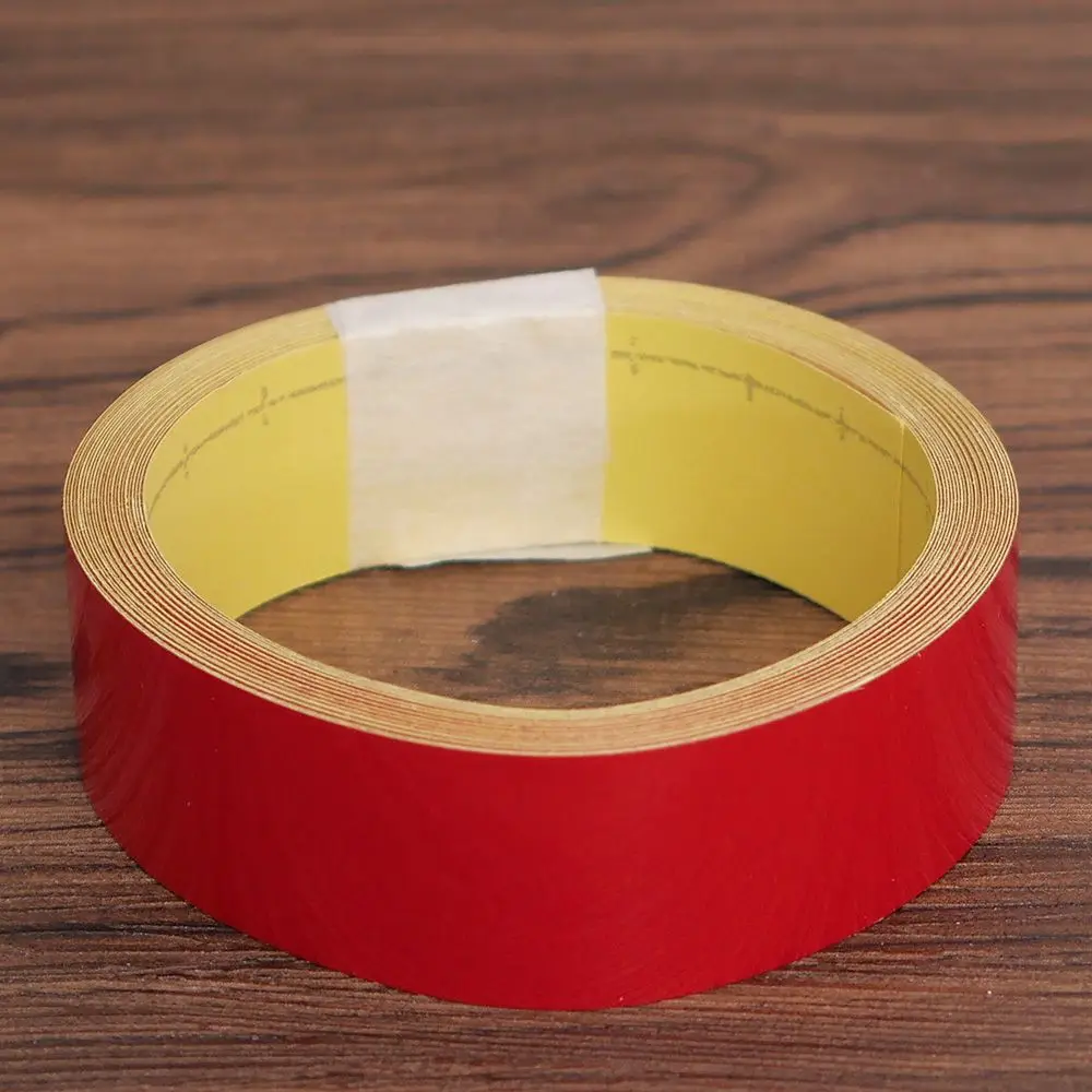 2cm red 1 см/2 см* 500 см Автомобильная отражающая лента декоративная наклейка Предупреждение ющая Защитная отражающая лента пленка Авто отражающая наклейка на автомобиль - Цвет: 2cm red