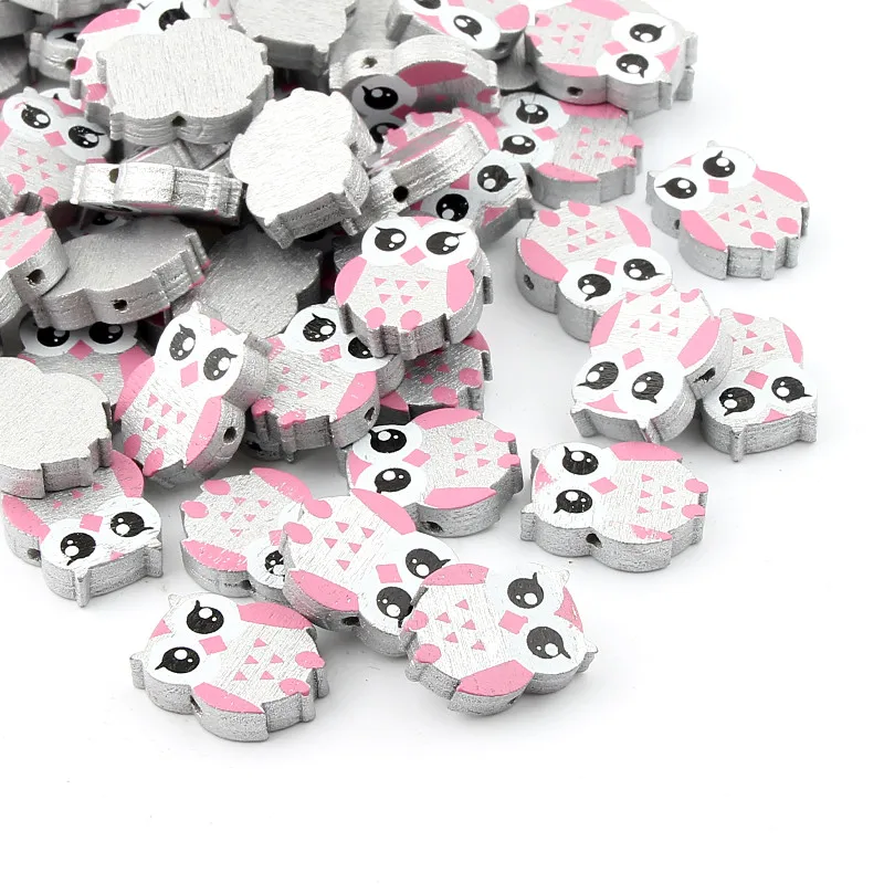 50 шт. деревянные бусины в виде совы|beads spacers beads|beads for jewelry makingspacer beads |
