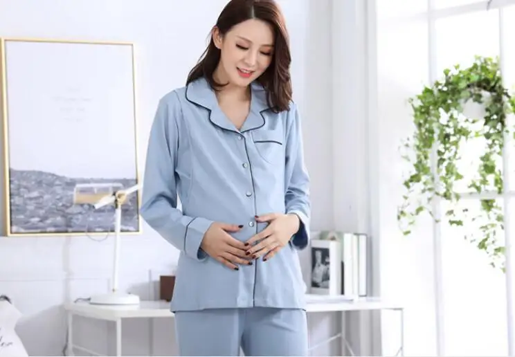 Elegant high quality maternity clothes nightgown breastfeeding pregnancy sleepwear pregnant women nursing pajamas set | Мать и ребенок