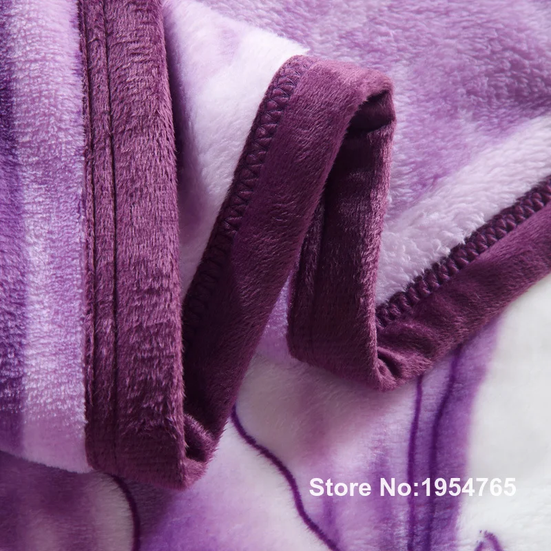 ARNIGU Lily flowers purple soft Blanket Fleece bedsheet winter bedding/sofa Throws Twin Queen Full Double size plaids | Дом и сад