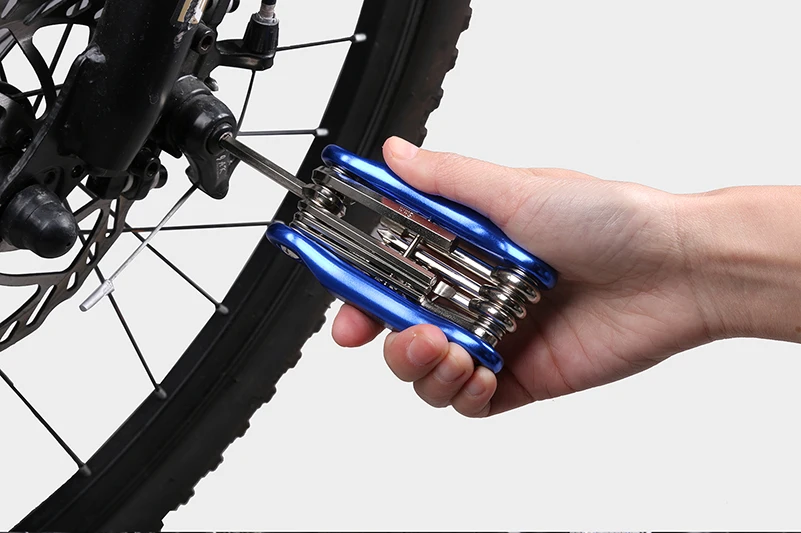 WEST BIKING Мультитул Инструменты для ремонта велосипеда цепь шестигранный спиц гаечный ключ Отвертка 10 в 1 комплект Набор дорожный MTB велосипед Велоспорт мульти инструменты