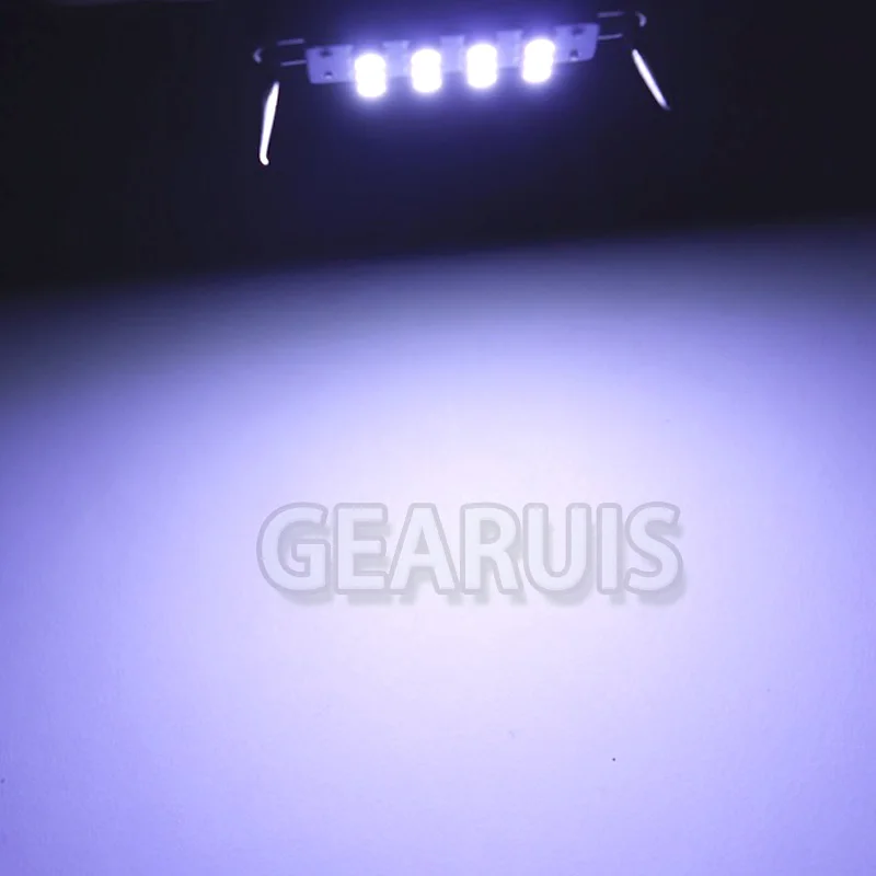4 шт. Автомобильная жесткая петля Festoon C5W 12 SMD 1210 12SMD 3528 Светодиодный 44 мм купольный