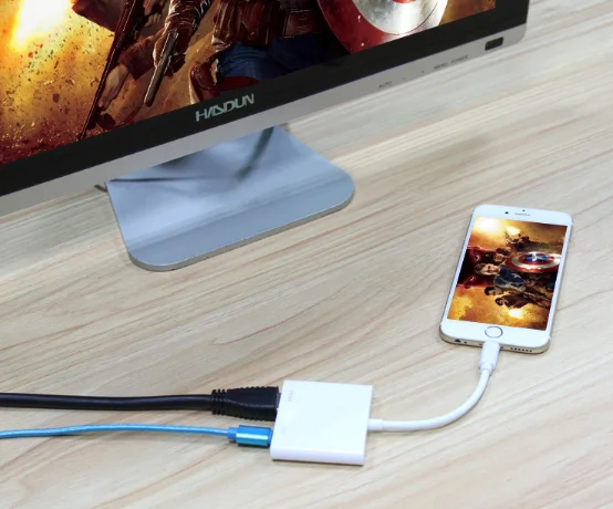 USB к hdmi HD кабель-адаптер совместим с Apple тот же экран |