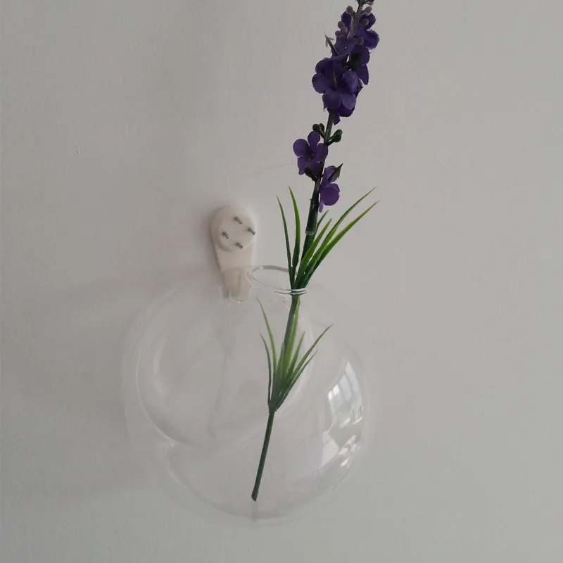 

Betty Store 45pcs/pack Diameter=8cm Wall Mounted Glass Terrarium Glass Globe Vase Home Decoration Friend Gift Glasswares