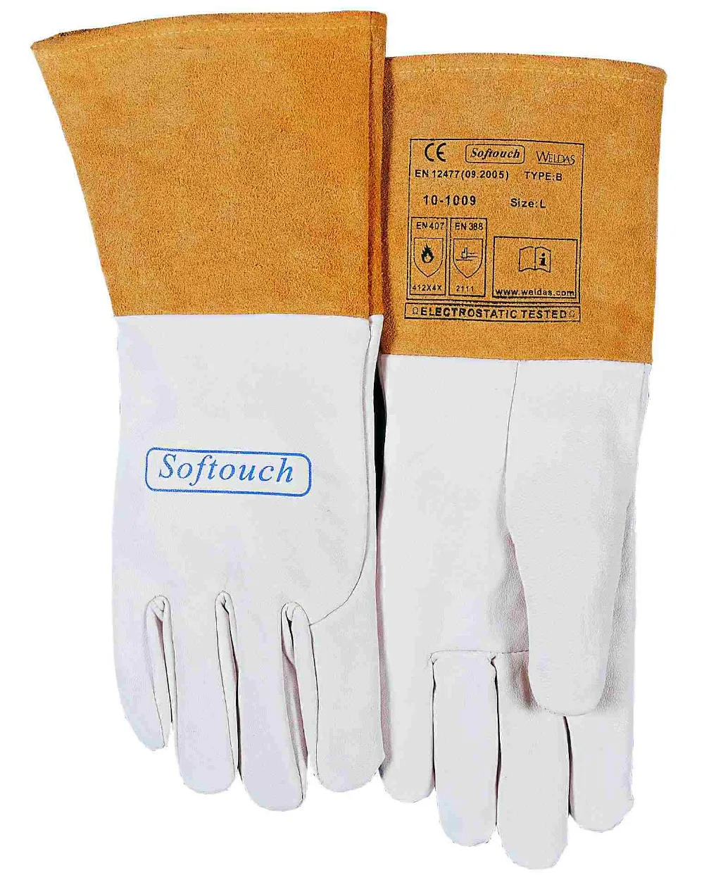 Перчатки для дуговой сварки из козьей кожи TIG MIG|glove packing|gloves motoglove welding |