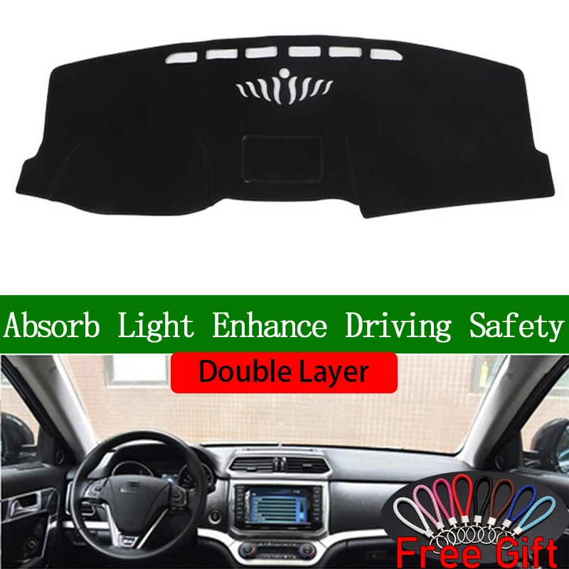 

Двухслойные автомобильные наклейки для HAVAL H6 купе 2015 2016 2017, крышка приборной панели, автомобильные аксессуары, наклейки для салона автомоби...