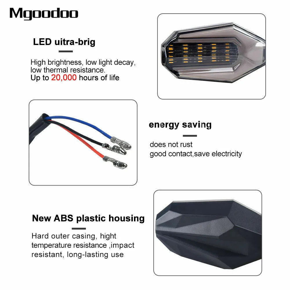 2 шт. светодиодсветильник указатели поворота для мотоцикла 12 В |