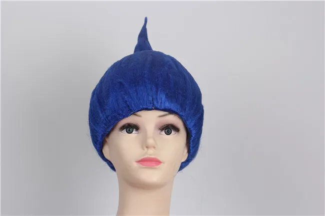 Парик для детского костюма троллей 36 см принадлежности вечерние короткий