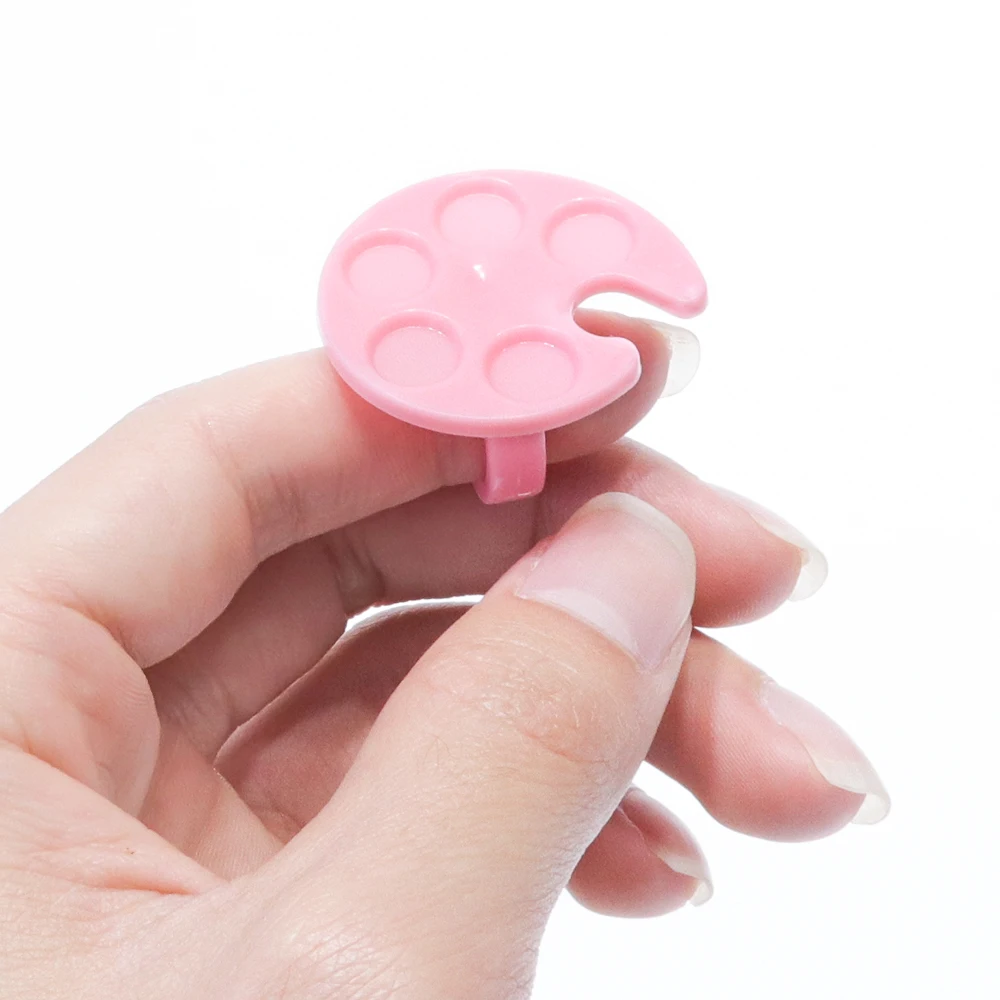 STZ 1 шт. пластиковая мини краска для рисования цветная палитра дизайн кольца уф