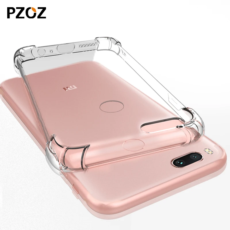 Чехол PZOZ для xiaomi mi a1 силиконовый роскошный мягкий ТПУ чехол a2 lite Противоударная