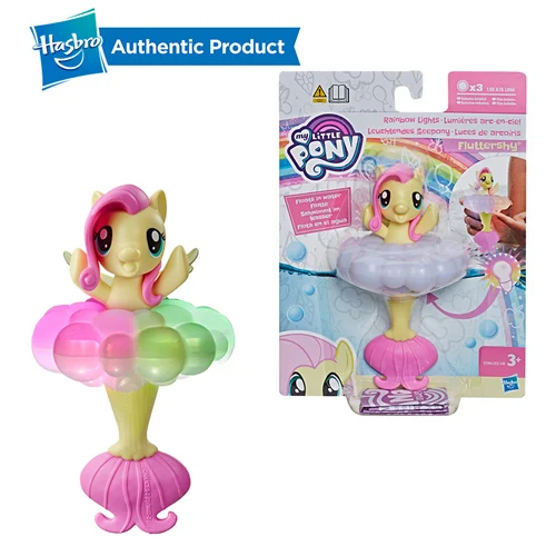 Fluttershy Hasbro, игрушка My Little Pony, радужные огни, Флаттершай, плавающая водная игрушка, морская фигурка с подсветкой для детей в возрасте от 3 лет и старше - Цвет: Fluttershy
