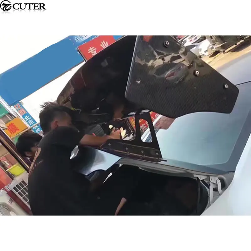 GTR R35 авто гоночный автомобиль Стайлинг углеродное волокно задний спойлер для Nissan