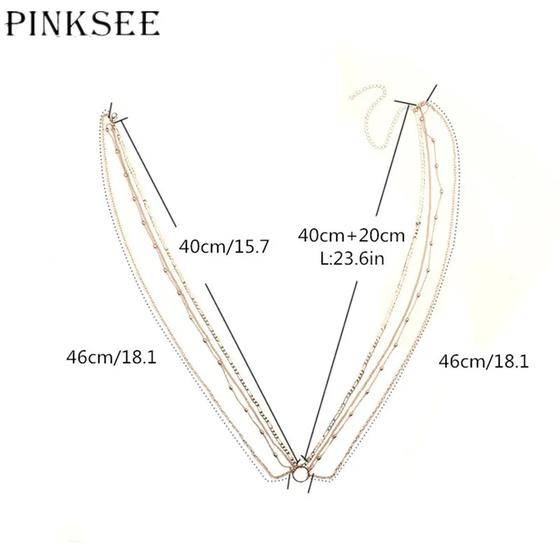 PINKSEE 1 шт. маленькие бусины из сплава цепочка для живота сексуальная пляжная
