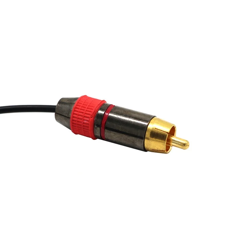 DIY прямой угол 3,5 мм Мужской стерео Джек 2 RCA Женский аудио кабель адаптер конвертер 3,5 мм до 2RCA кабель