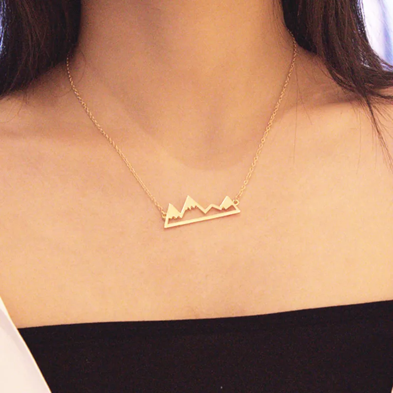 Ожерелье с подвеской геометрической формы для женщин и мужчин ювелирное изделие